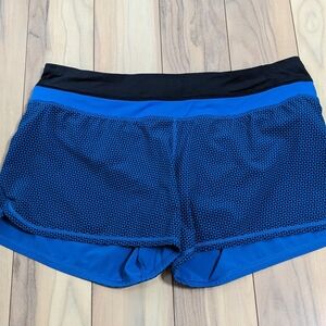 EUC! Lululemon Groovy Run Shorts In Blue Size 12